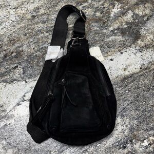 Free People Black Crossbody Bag